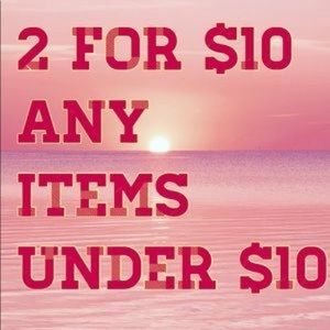 BOGO all items $10 or under 🥳